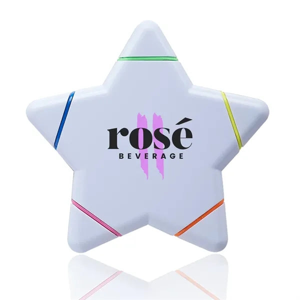 Star Shaped 5 Color Highlighters