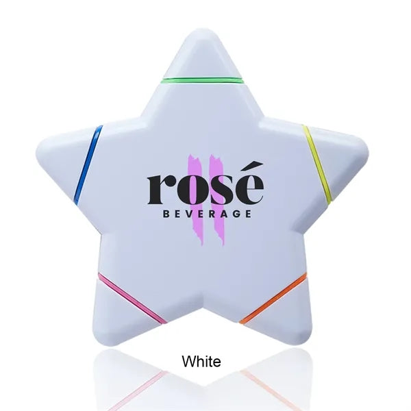 Star Shaped 5 Color Highlighters