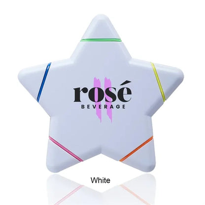 Star Shaped 5 Color Highlighters