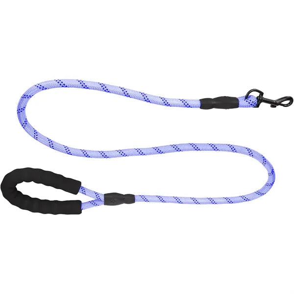 High-Vis Corded Rope Leash with Snap Carabiner and Loop
