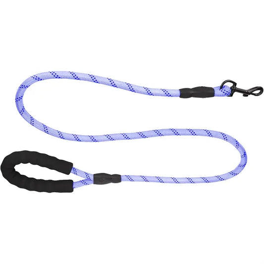 High-Vis Corded Rope Leash with Snap Carabiner and Loop