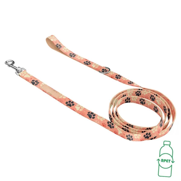 RPET Dye Sublimated Pet Leash with Snap Carabiner