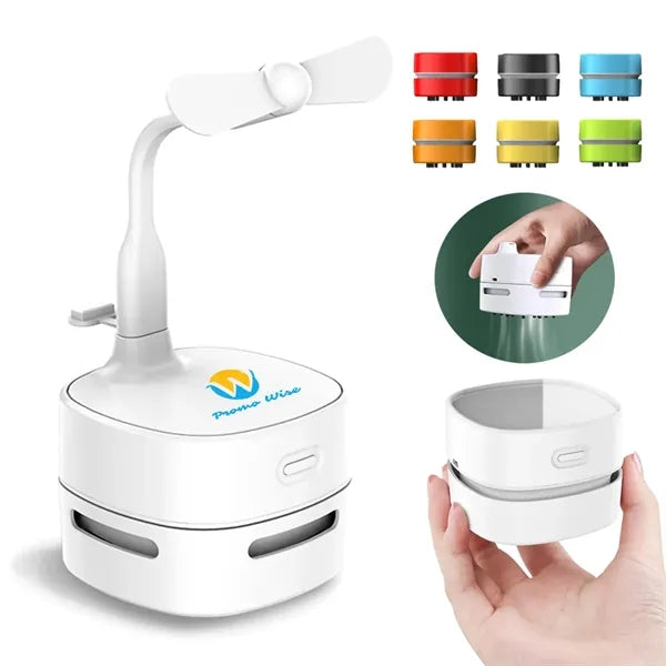 Durable Powerful Quiet Smart Desktop Vacuum Cleaner with Fan