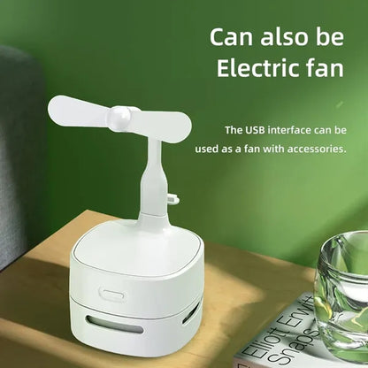 Durable Powerful Quiet Smart Desktop Vacuum Cleaner with Fan