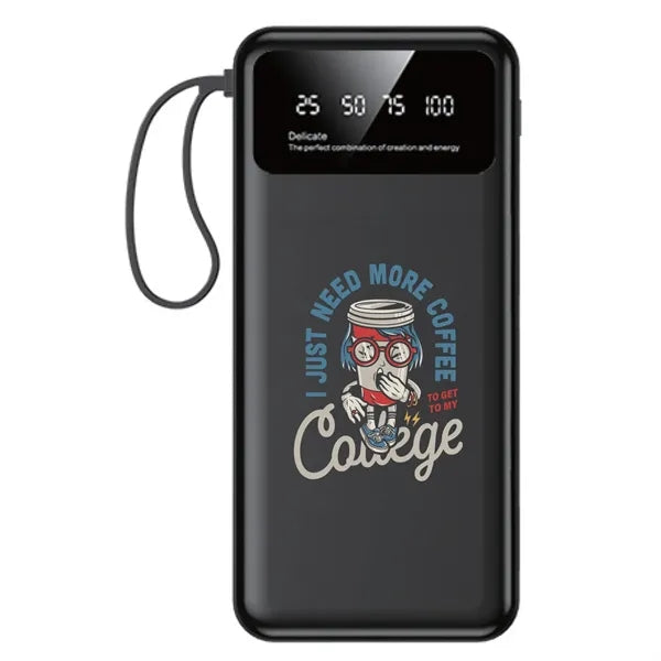Compact LED Power Bank with Flashlight 8000mAh