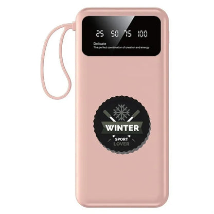Compact LED Power Bank with Flashlight 8000mAh