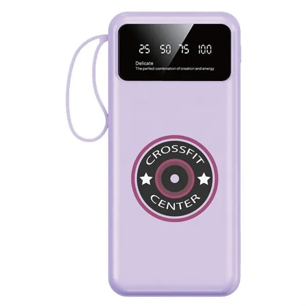 Compact LED Power Bank with Flashlight 8000mAh