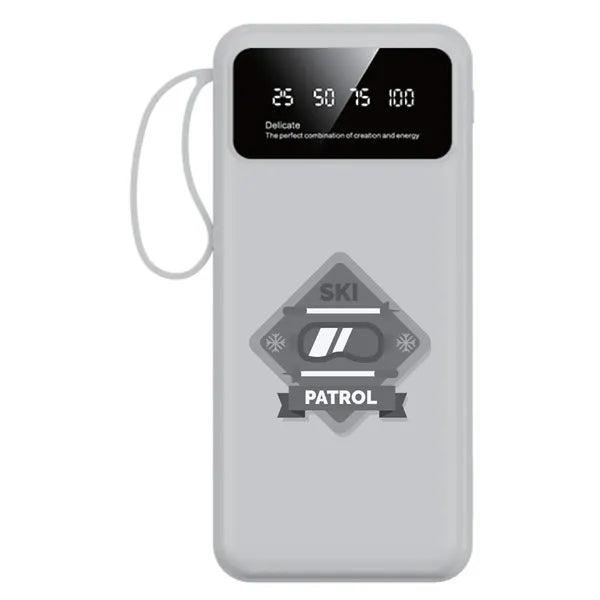 Compact LED Power Bank with Flashlight 8000mAh