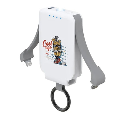 Power Bank w/ Keychain and Flashlight
