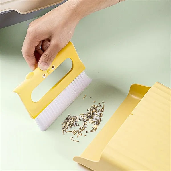 Portable Durable High-Density Bristles Desktop Broom Set