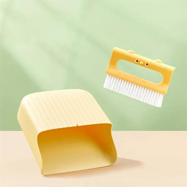 Portable Durable High-Density Bristles Desktop Broom Set