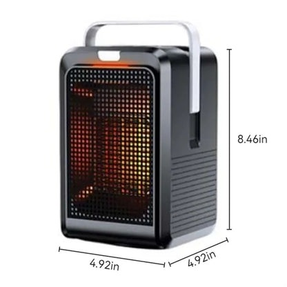 Bedroom office under desk safe protection space heater