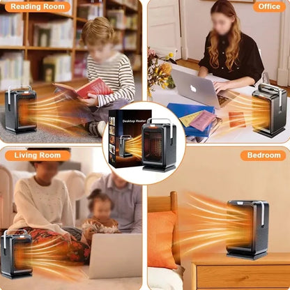 Bedroom office under desk safe protection space heater