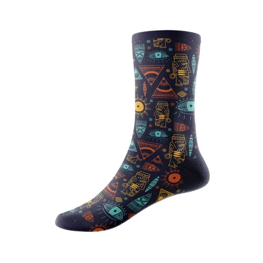 Jacquard Weave 168-Needle Cotton-Blend Quarter Socks w/