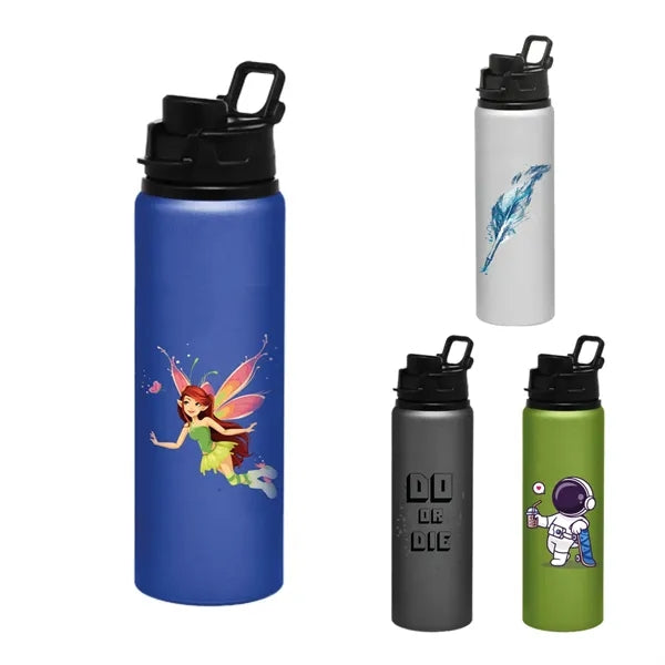 Sports Bottle with Snap Lid - Aluminum 25 oz