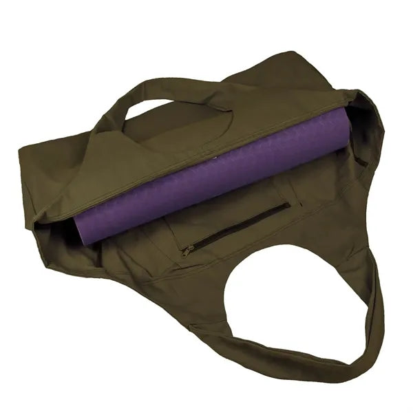 Large Lightweight Multi-Pocket Premium Canvas Yoga Mat Bag