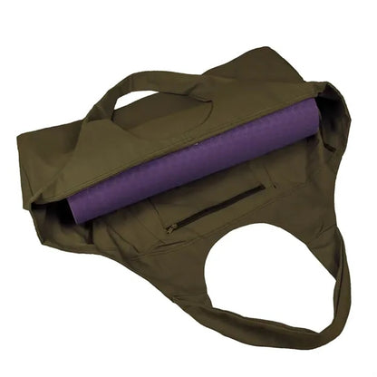 Large Lightweight Multi-Pocket Premium Canvas Yoga Mat Bag