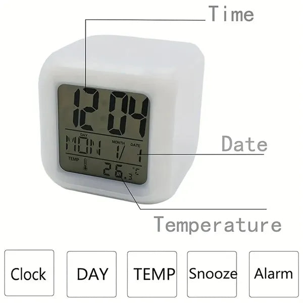 LED Digital Alarm Clocks with Night Light