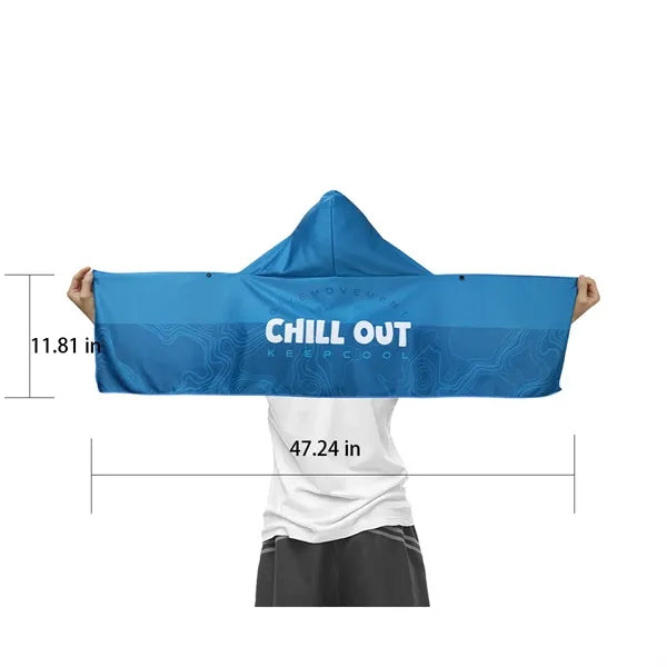 Breathable Microfiber Sweat-Wicking Cooling Hoodie Towel
