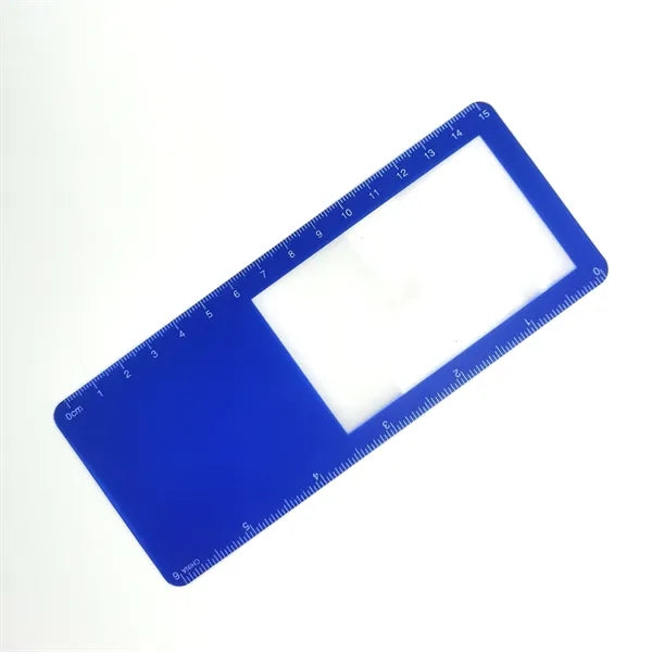 Bookmark magnifier with Ruler