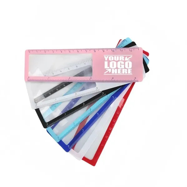 Bookmark magnifier with Ruler