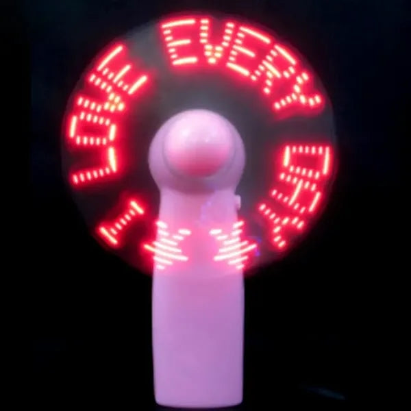 Pre-Programmed Mini Fans with LEDs