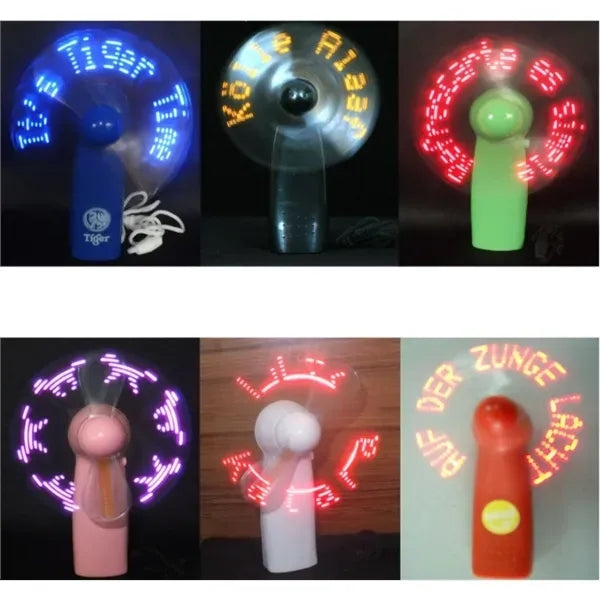 Pre-Programmed Mini Fans with LEDs