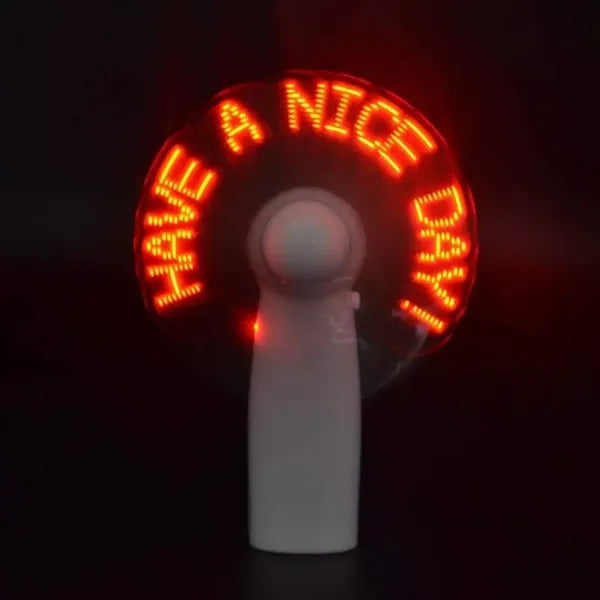 Pre-Programmed Mini Fans with LEDs