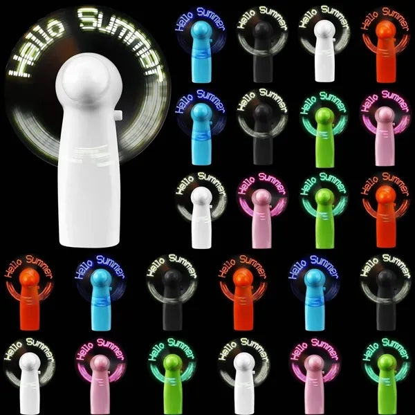 Pre-Programmed Mini Fans with LEDs
