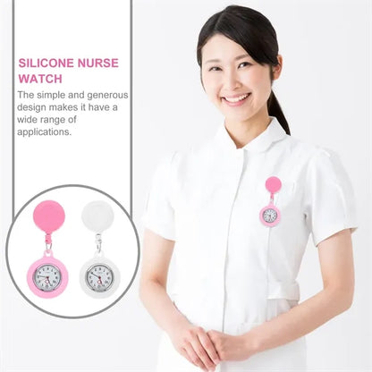 Clip-On Easy-Read Digital Dial Retractable Nurse Watch