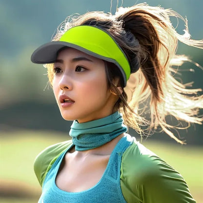 Lightweight Quick-Dry Wide Brim Empty Top Sports Visor