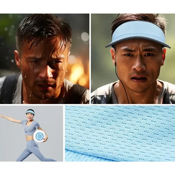 Lightweight Quick-Dry Wide Brim Empty Top Sports Visor