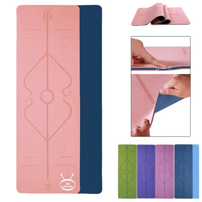 Yoga Mat With Alignment Line