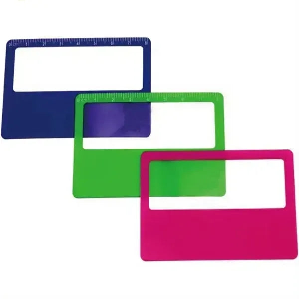 Promotional Card Sized Pocket 3X Reading Magnifier