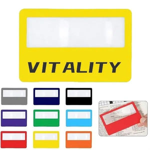 Promotional Card Sized Pocket 3X Reading Magnifier