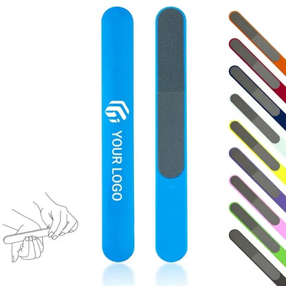 Beauty aid travel portable durable plastic nail file buffer