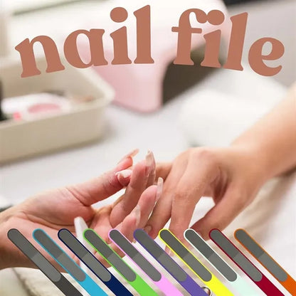 Beauty aid travel portable durable plastic nail file buffer