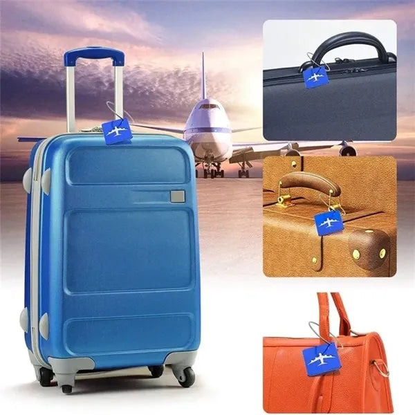 Metal Travel Luggage Tags With Stainless Loop