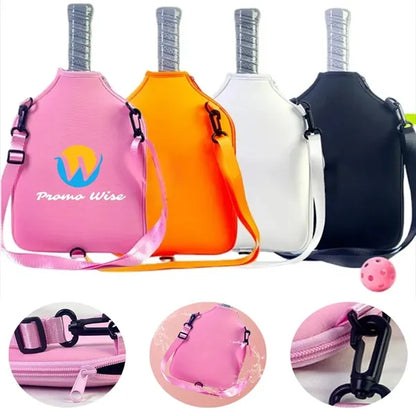 Waterproof Durable Padded Pickleball Paddle Cover with Strap