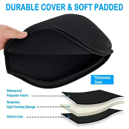 Waterproof Lightweight Zippered Pickleball Paddle Cover