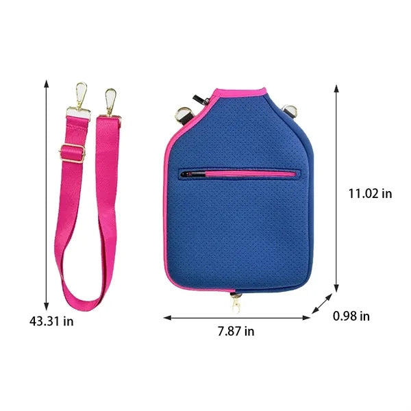 Shockproof Scratch-Resistant Crossbody Pickleball Paddle Bag
