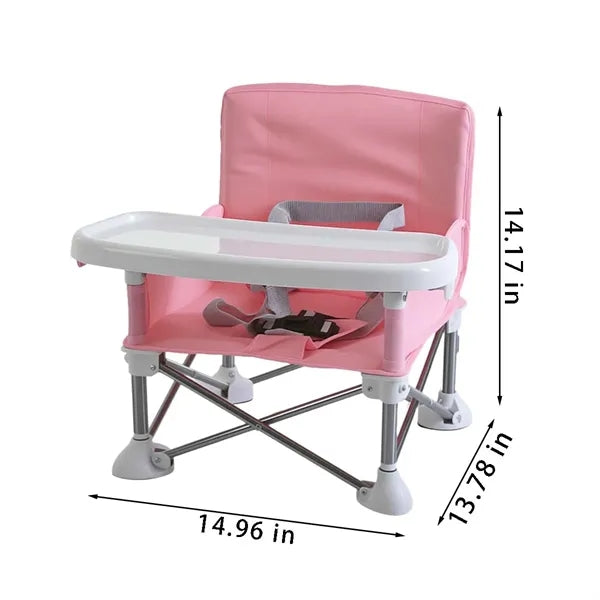Baby essential travel booster seat foldable toddler chair