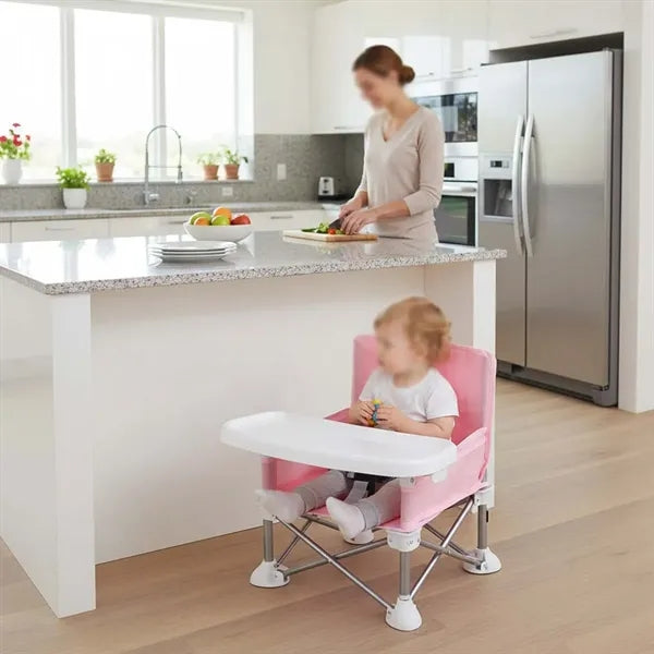 Baby essential travel booster seat foldable toddler chair