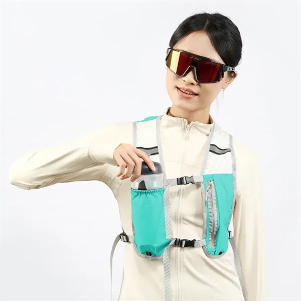 Lightweight Reflective Multi-Pocket Hydration Running Vest