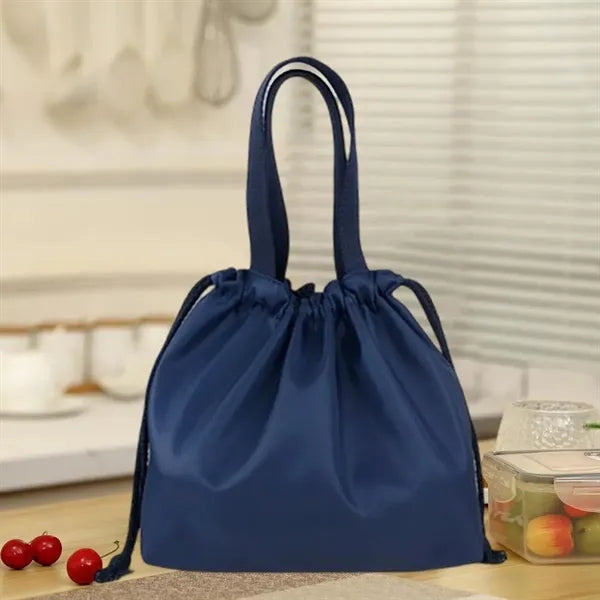 Portable Drawstring Leakproof Lightweight Thermal Lunch Bag