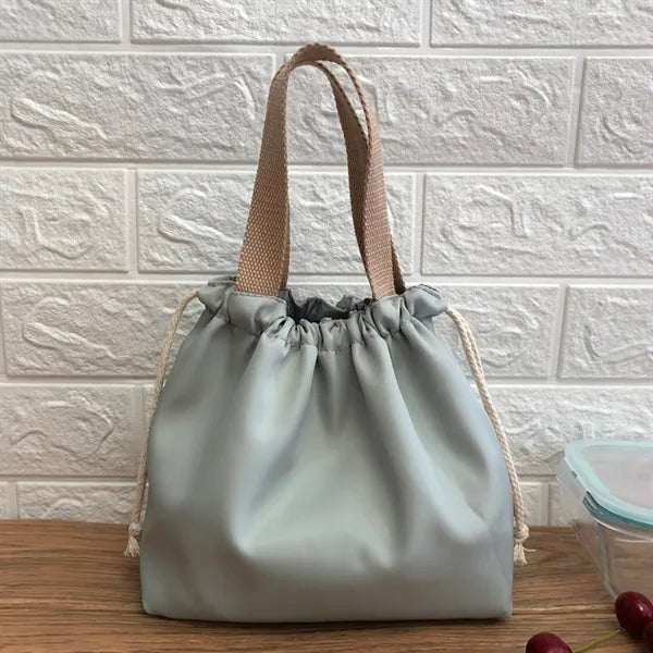 Portable Drawstring Leakproof Lightweight Thermal Lunch Bag