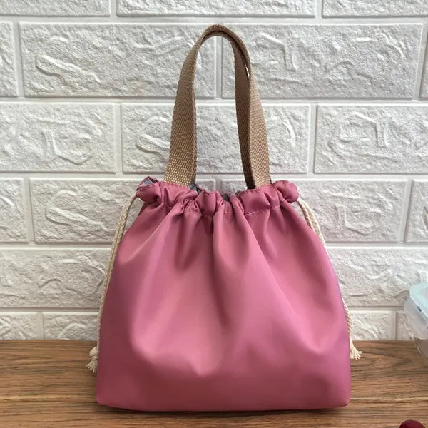 Portable Drawstring Leakproof Lightweight Thermal Lunch Bag