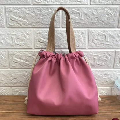 Portable Drawstring Leakproof Lightweight Thermal Lunch Bag