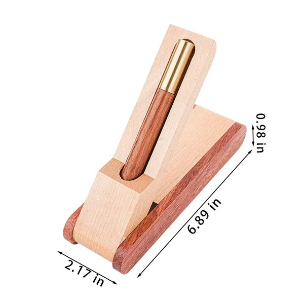 Business writing wooden ballpoint pen gift set with case