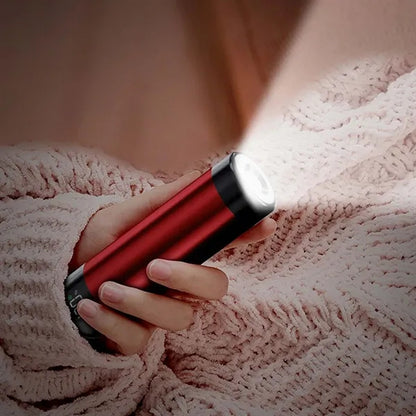 Hunting camping 2in1 power bank hand warmer with flashlight
